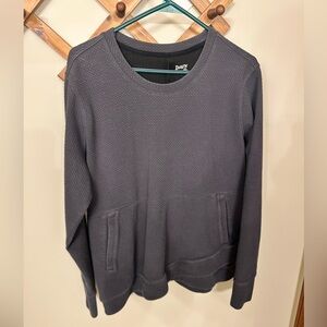 Duluth Trading Co Charcoal Crewneck Top